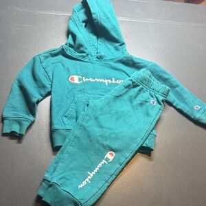 Champion Aqua Hoodie and Jogger Set